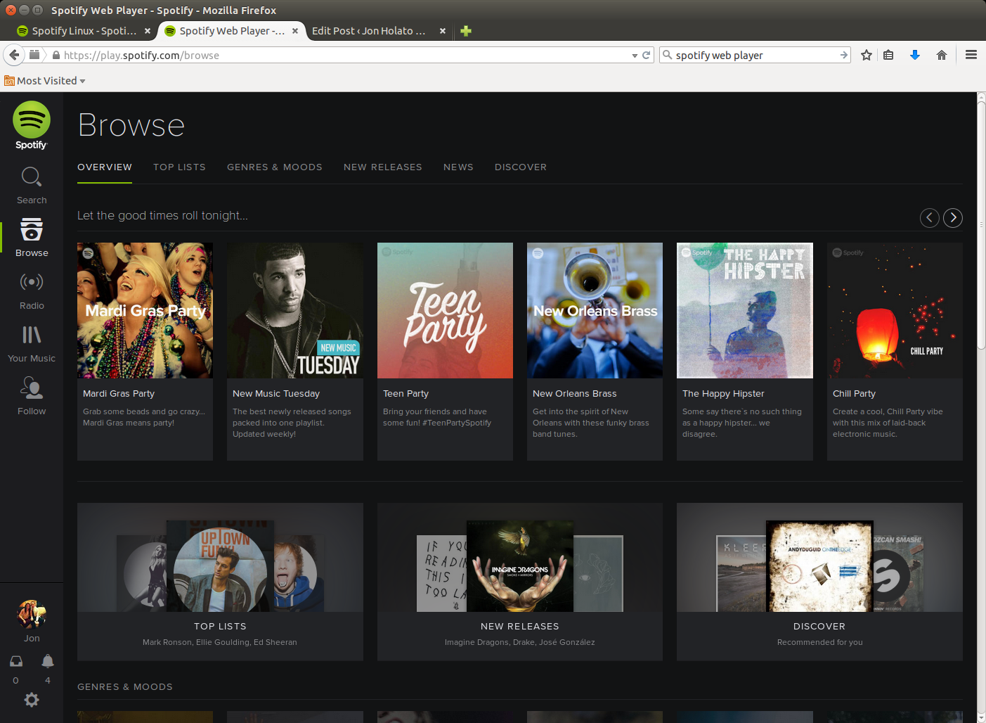 Spotify web player free download
